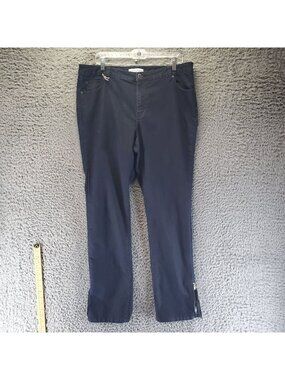 French Connection Jeans Women’s 16 Blue Rinse Wash Stretch Zipper Straight